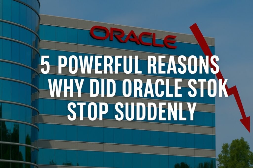 Why Did Oracle Stock Drop