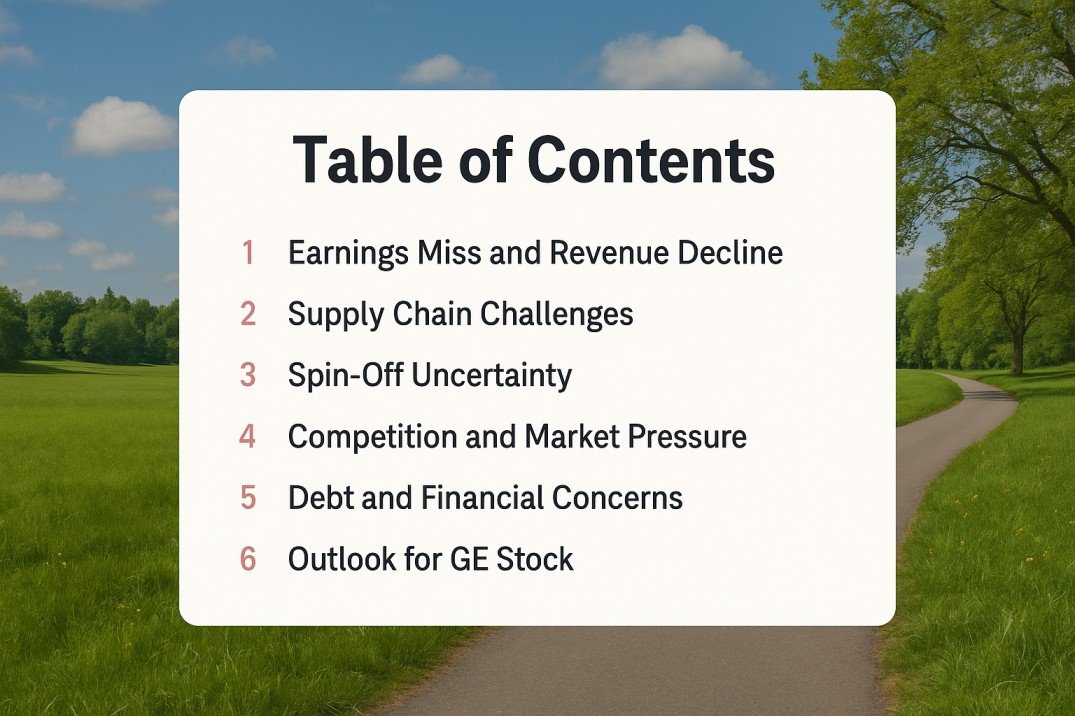 Why Is GE Stock Down