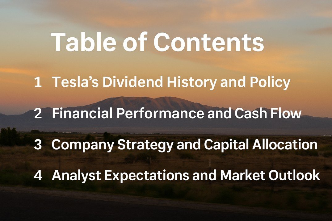 Will Tesla Pay Dividends?