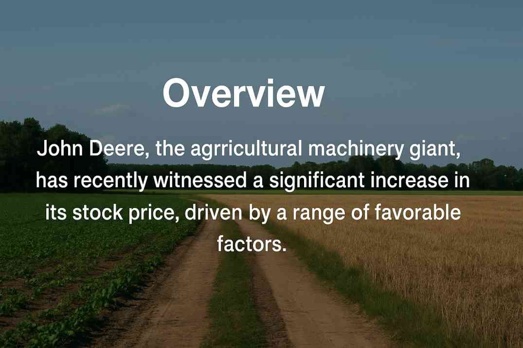why is john deere stock going up
