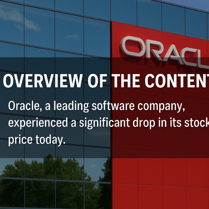 Why Did Oracle Stock Drop Today