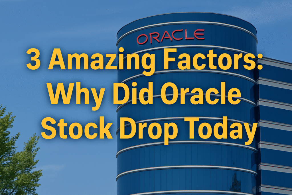 Why Did Oracle Stock Drop Today?