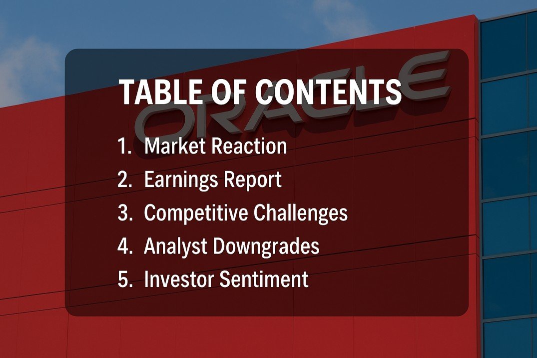 Why Did Oracle Stock Drop Today