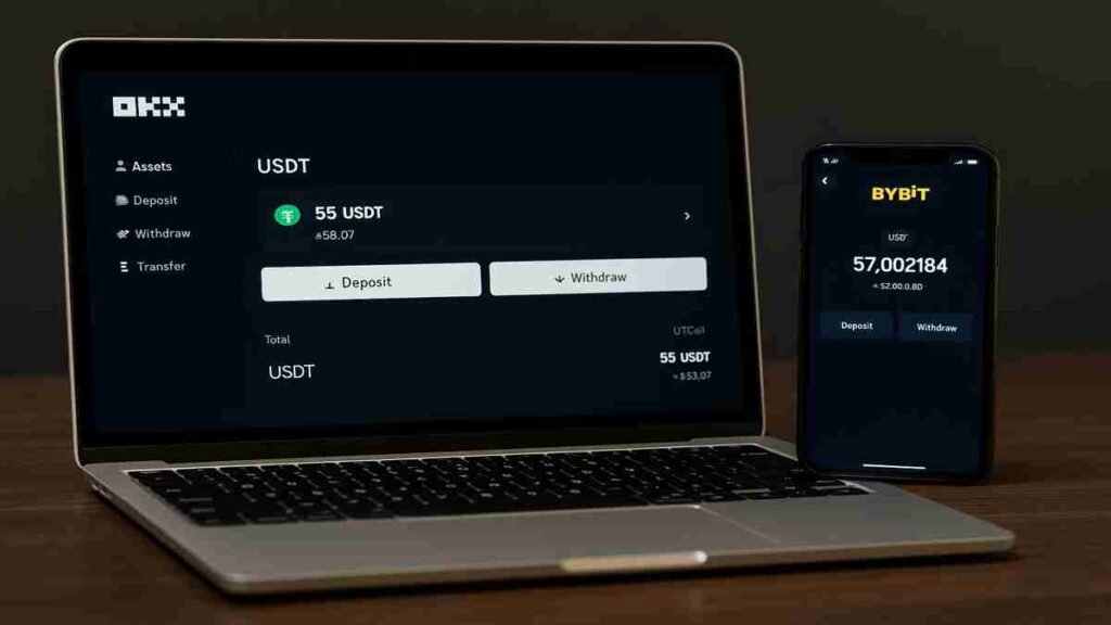 Transfer USDT OKX to Bybit