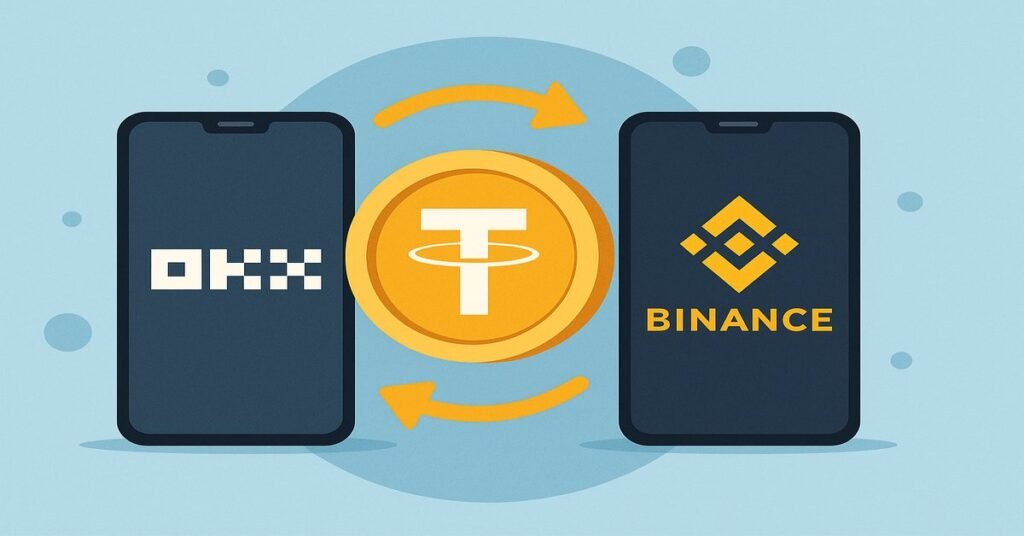 Send USDT from OKX Wallet to Binance