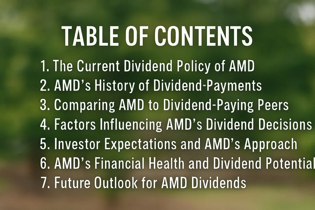 Does AMD Pay Dividends